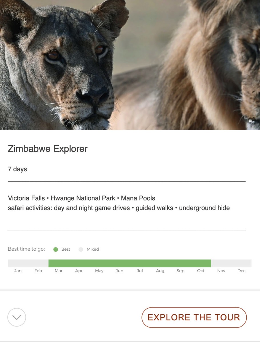 safari tours zimbabwe