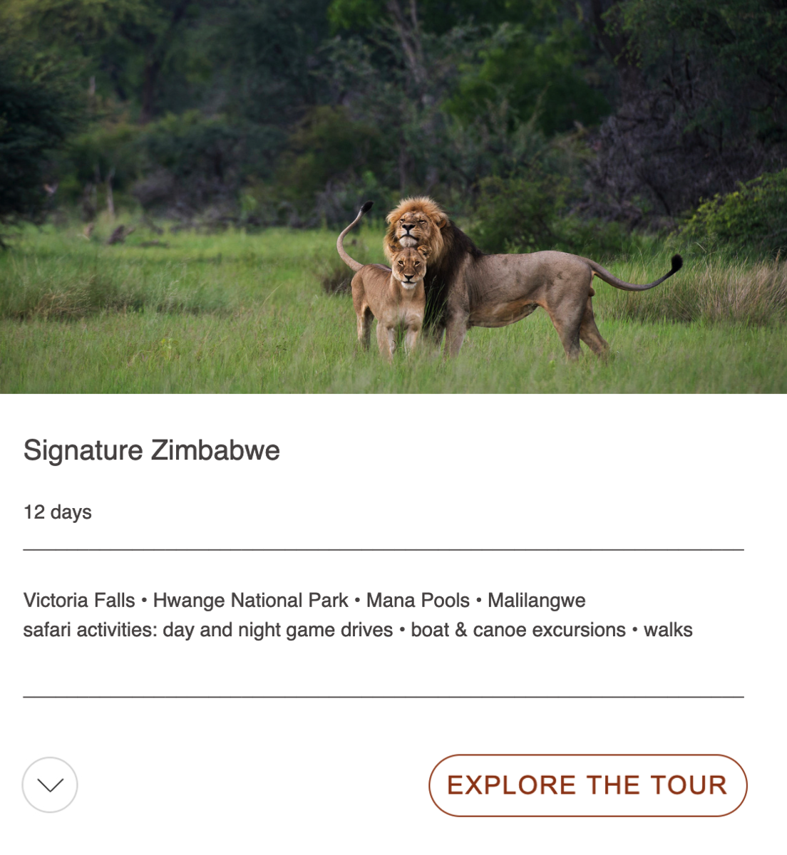 sugnature zimbabwe tour